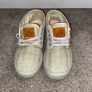 SATORISAN Hamor Wover Wicker Raffia high Top sneakers